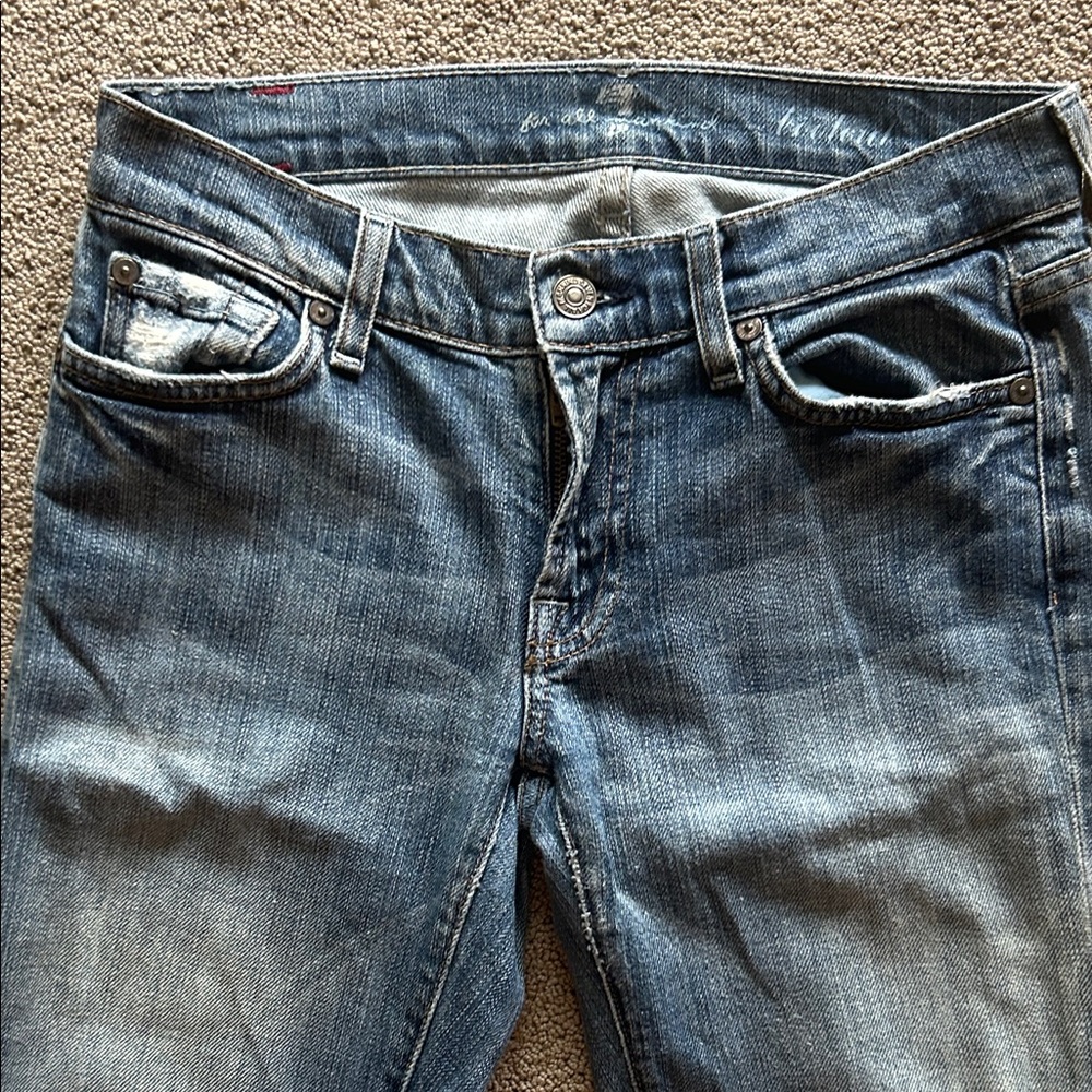 7 for all Mankind Classic Blue Women's Jeans - Picture 2 of 7